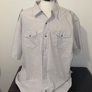 PD&C TAN BUTTON DOWN SHIRT 3X